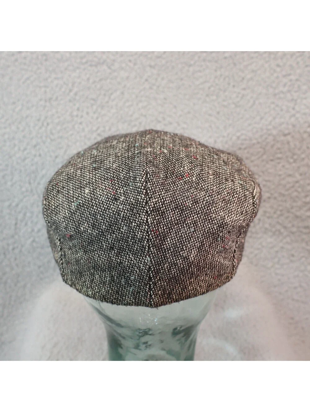 Newsboy Hat Cap Large Grey United Hatters USA vtg